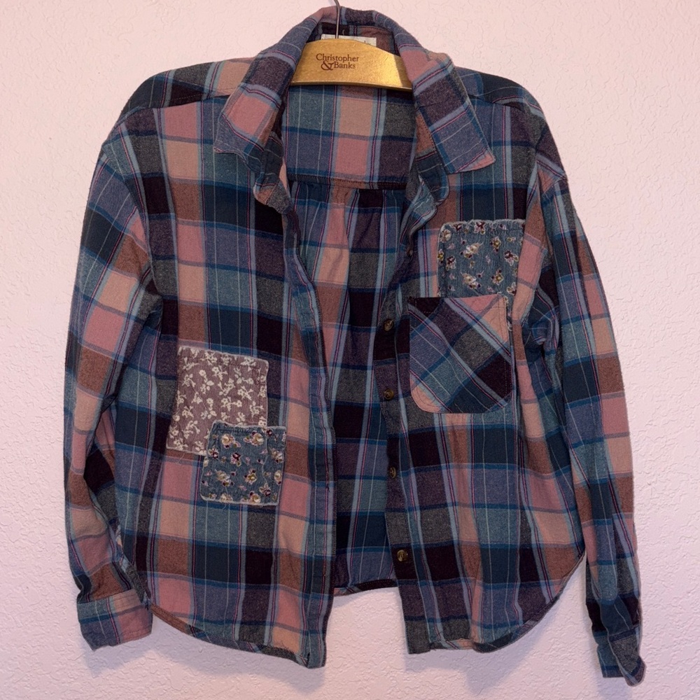 Rewind Multicolor Plaid Flannel Shirt